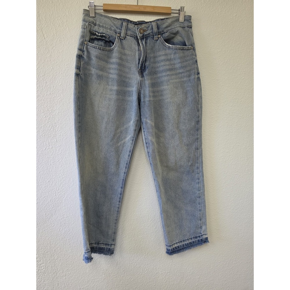 Sincerely Jules Women High-Waist Jeans Size 7/28 Blue Solid Casual Denim Pants